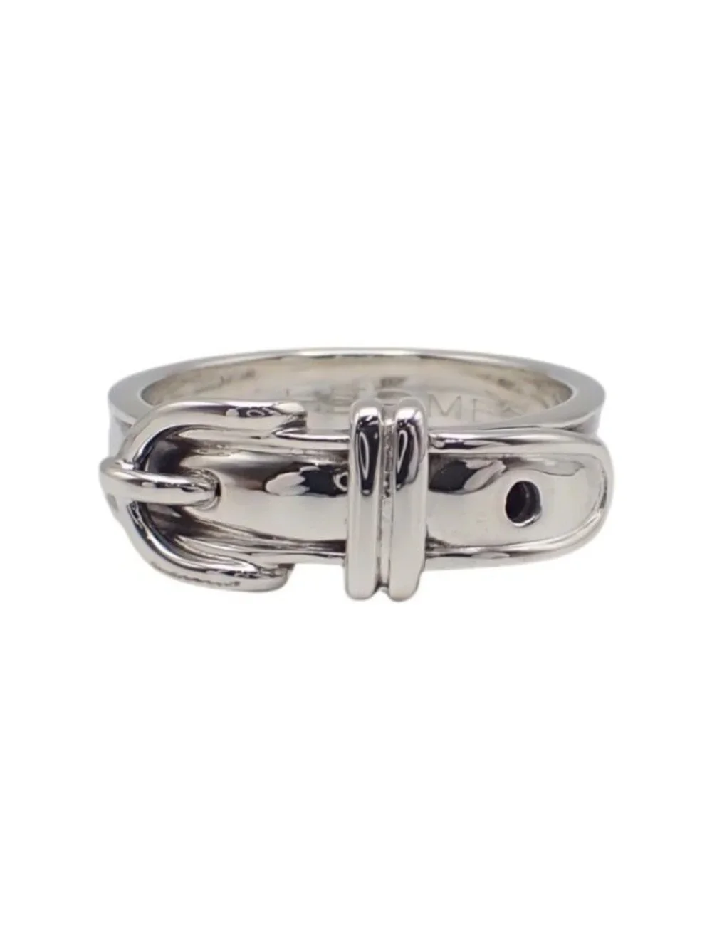 Hermes Ceinture Belt Ring 49 925 Sterling Silver Accessory